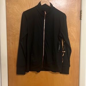 Bebe bronze zip up black Jacket